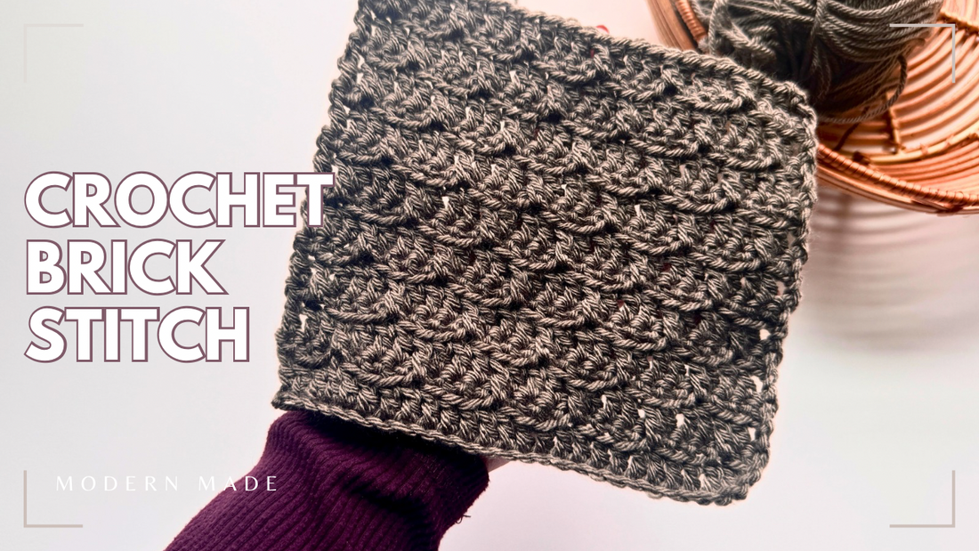 How to Crochet the Brick Stitch — A Unique and Textured Pattern