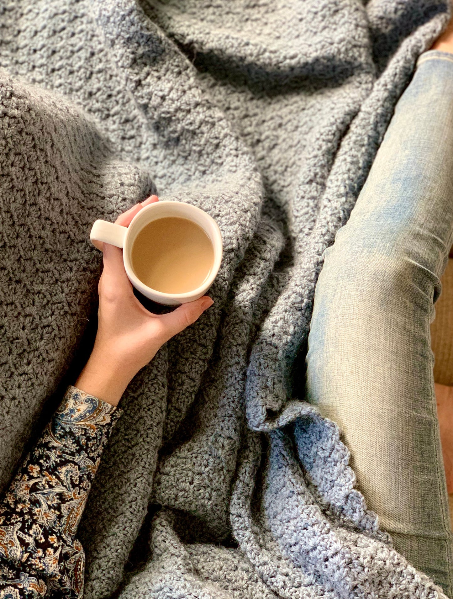 Eyelet Throw Crochet Pattern