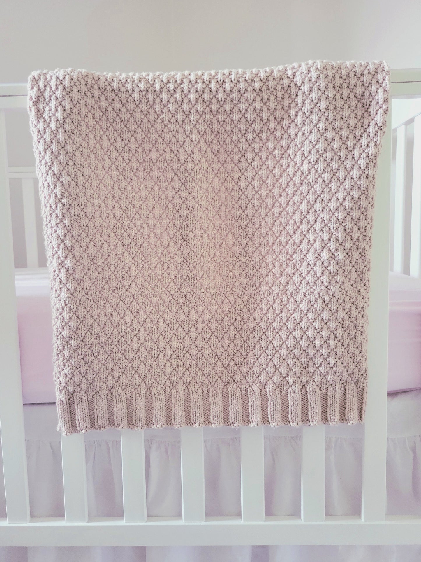 Seersucker Baby Blanket Knitting Pattern
