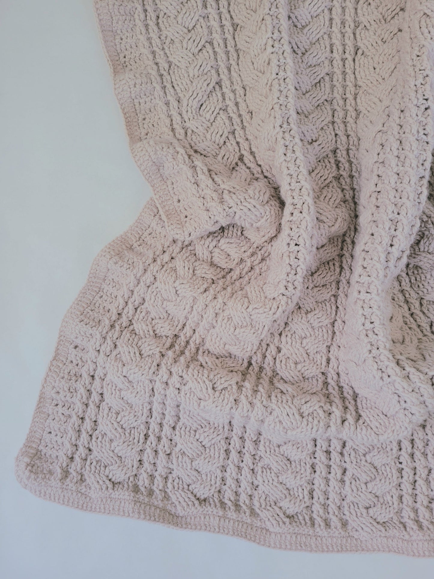 Cable Throw Crochet Pattern