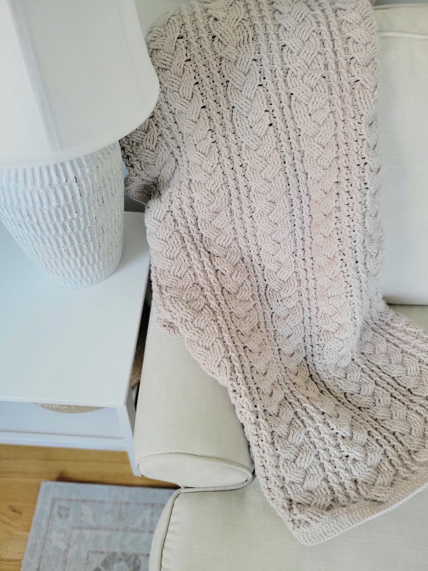 Cable Throw Crochet Pattern