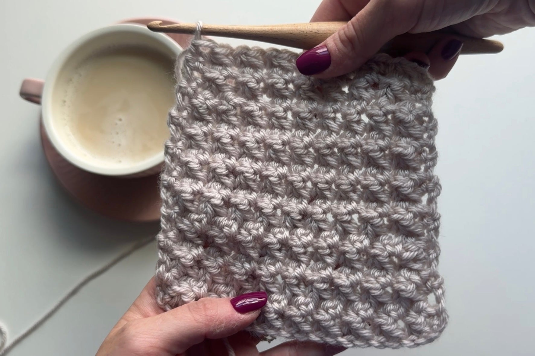 How to Crochet the Trinity Stitch (Easy One-Row Repeat + Written Patte ...