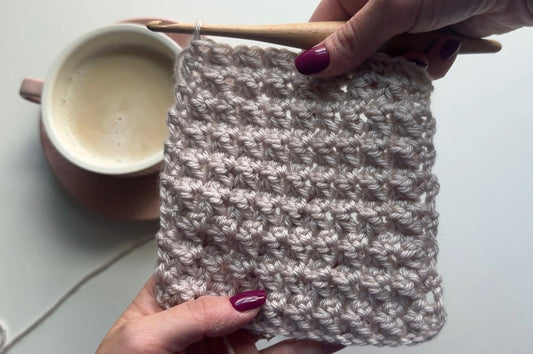 trinity stitch crochet square 