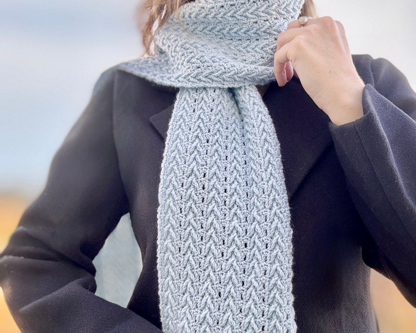 I Smell Snow Scarf Crochet Pattern