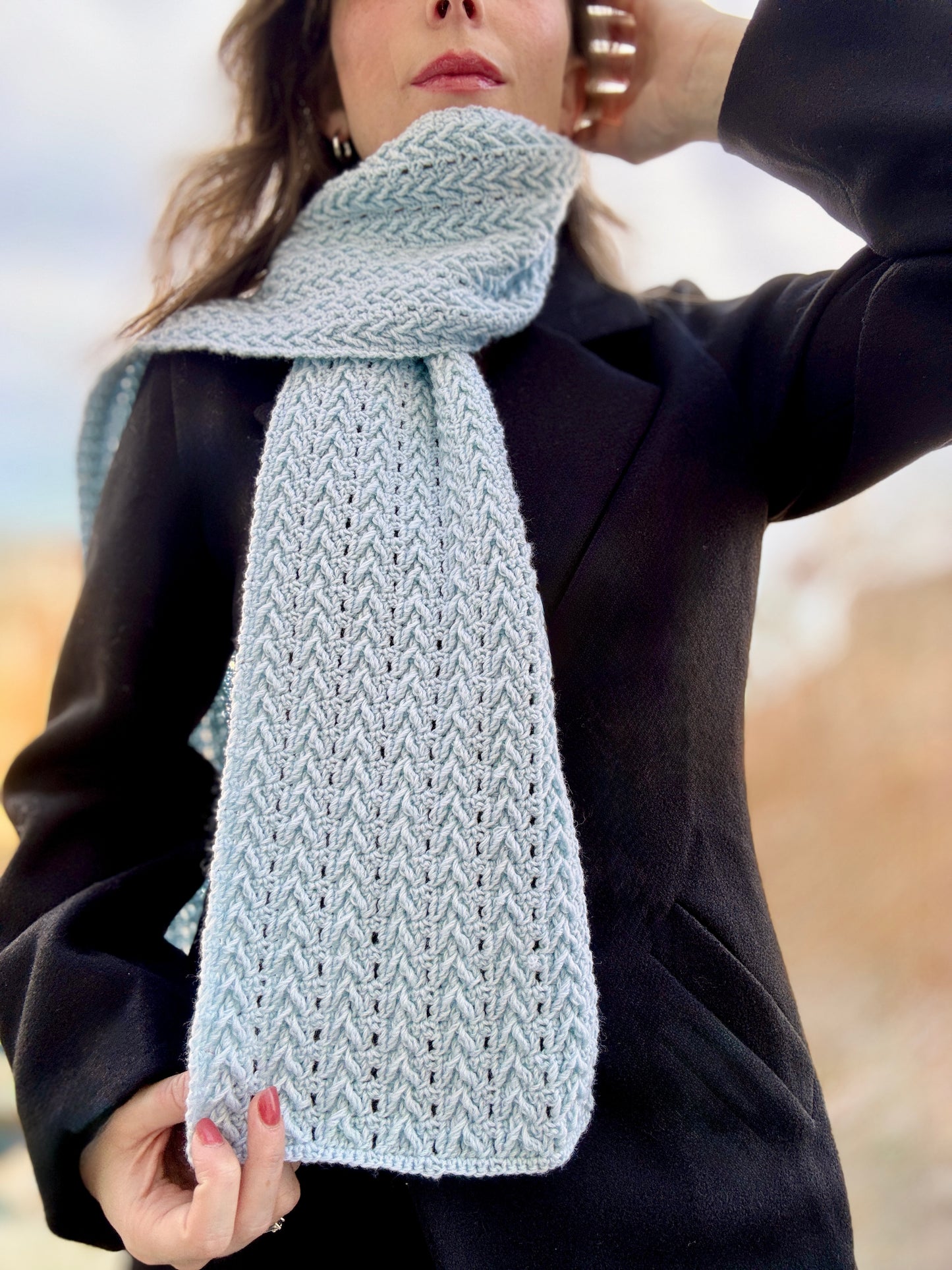 I Smell Snow Scarf Crochet Pattern