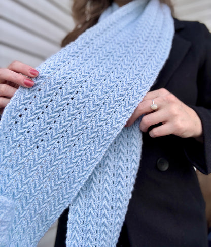 I Smell Snow Scarf Crochet Pattern