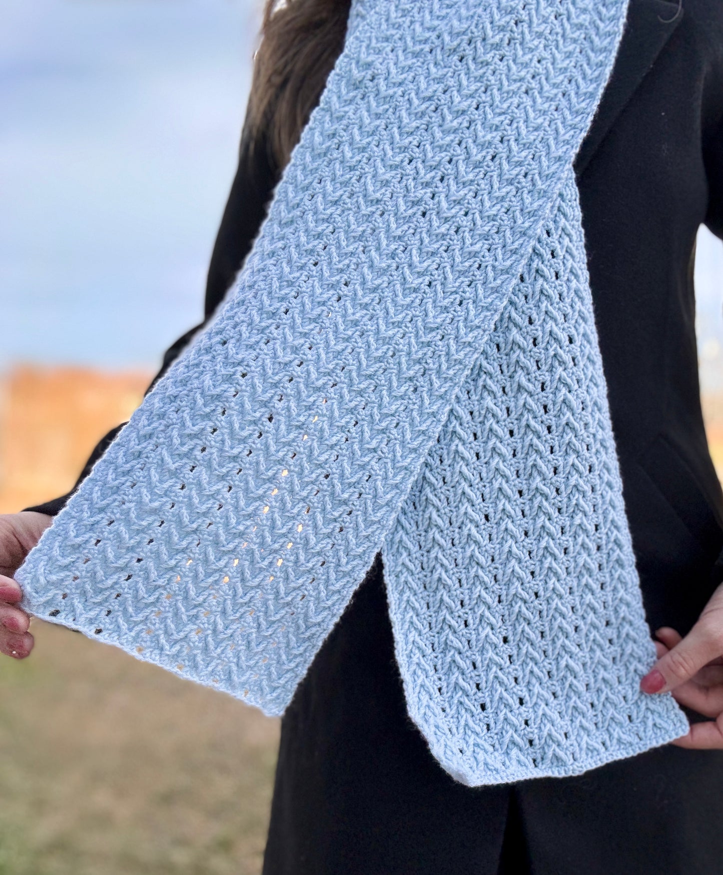 I Smell Snow Scarf Crochet Pattern