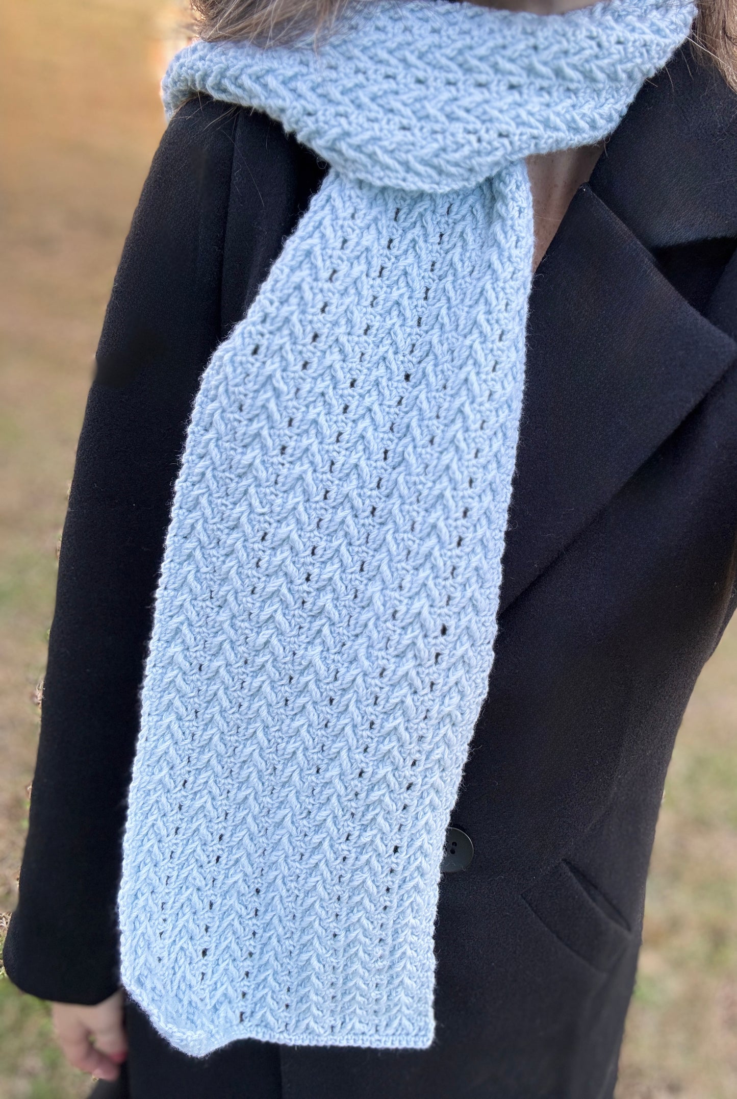 I Smell Snow Scarf Crochet Pattern