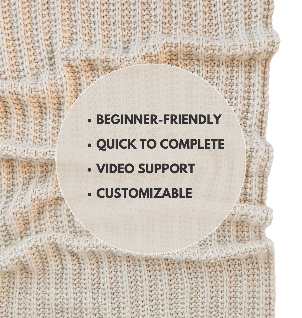 Knit Sweater Throw Pattern