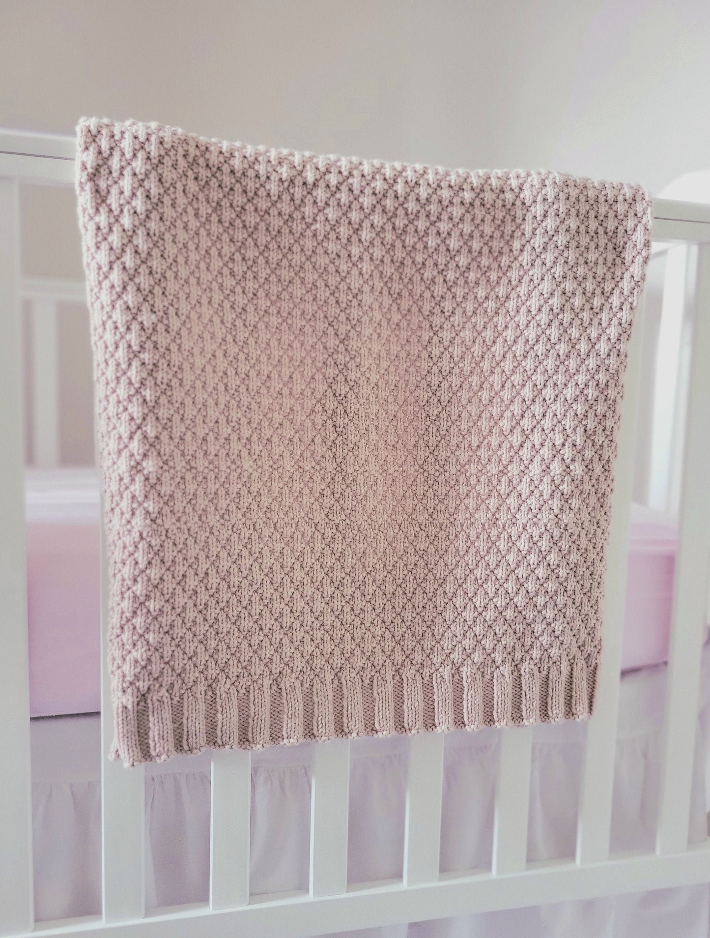 Seersucker Baby Blanket Knitting Pattern