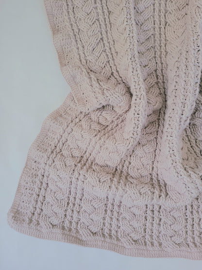 Cable Throw Crochet Pattern