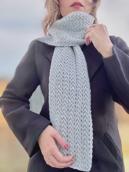 I Smell Snow Scarf Crochet Pattern